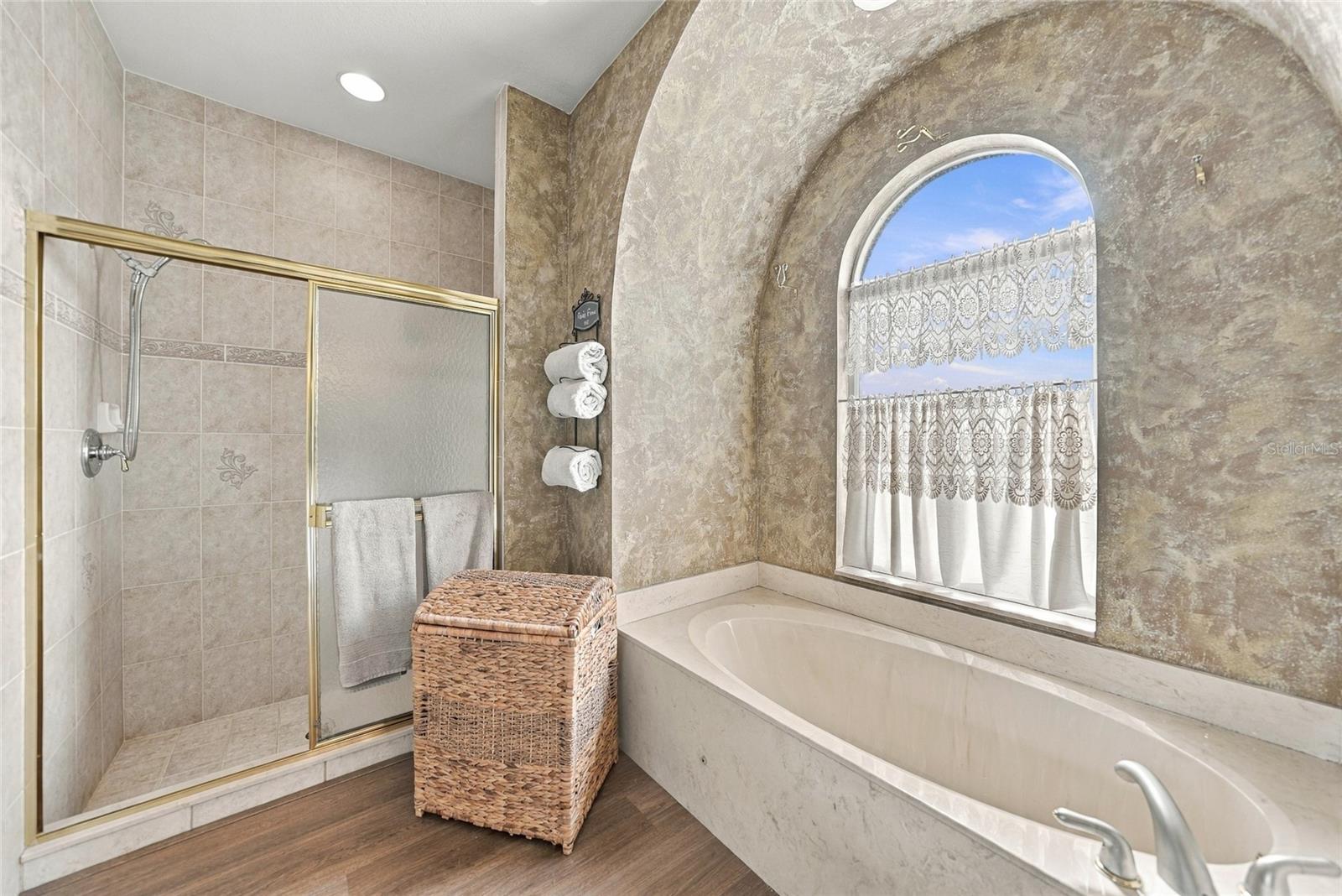 En Suite with Dual Sinks, Garden Tub and Separate Shower, Walk-In Closet