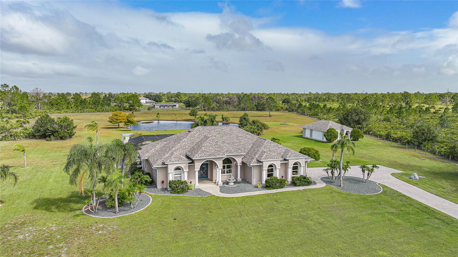 One Owner - Custom Built. Gated Entry, Paver Drive