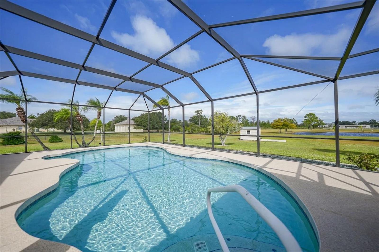 Virtual removal of pool cover