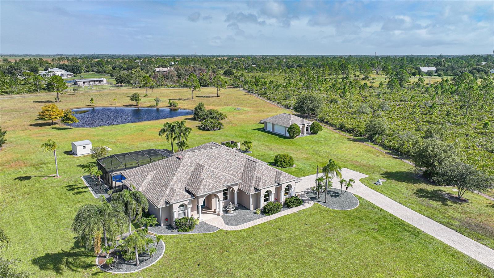 One Owner - Custom Built. Gated Entry, Paver Drive