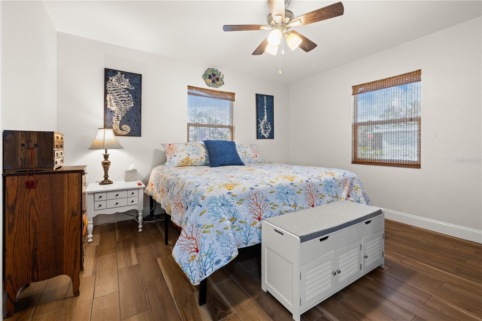 This is the "Owner's Suite".  It's roomy and has ample closet storage.