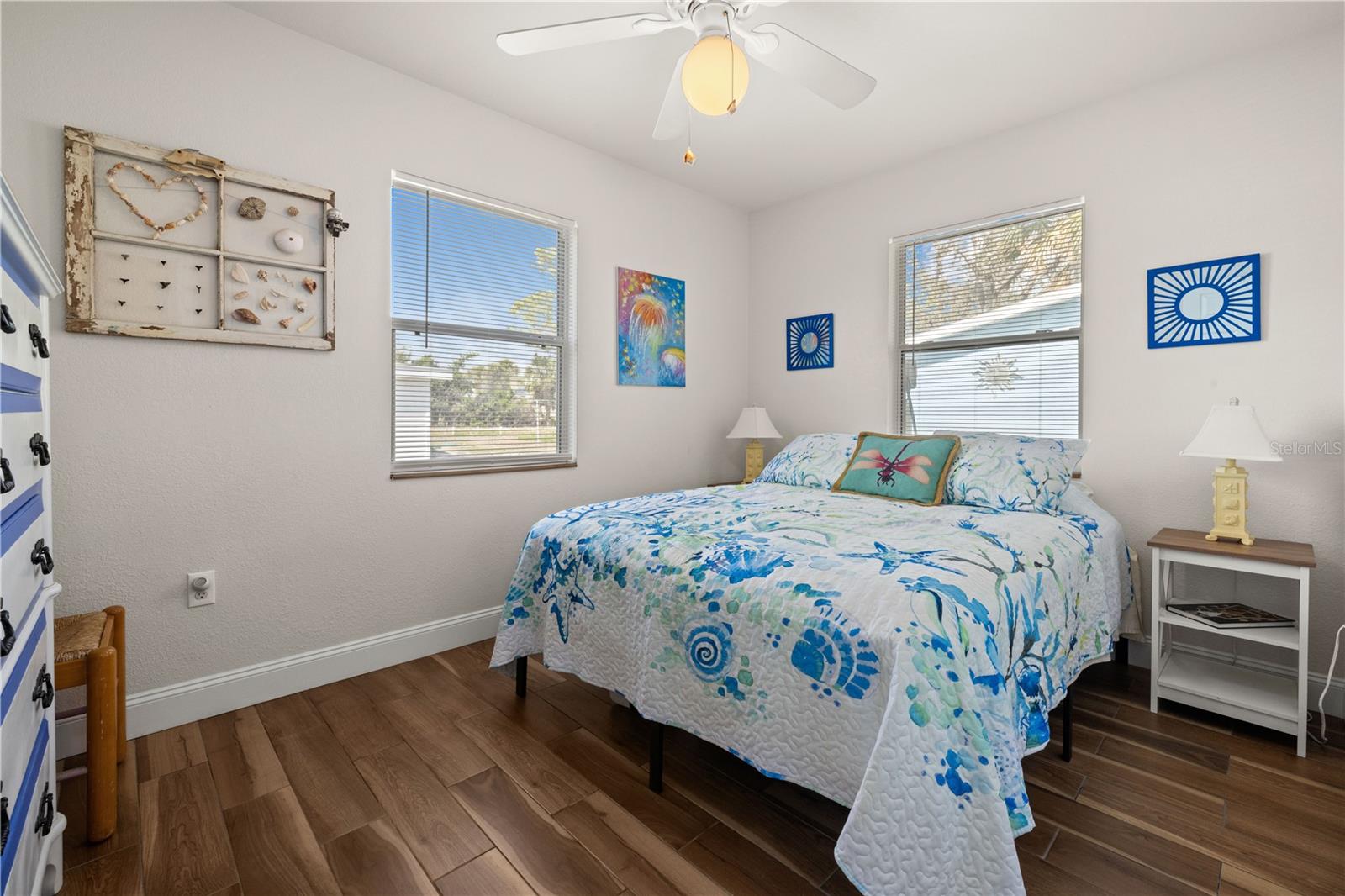 This is the second bedroom.  It looks into the back yard, and also has a walk-in closet.