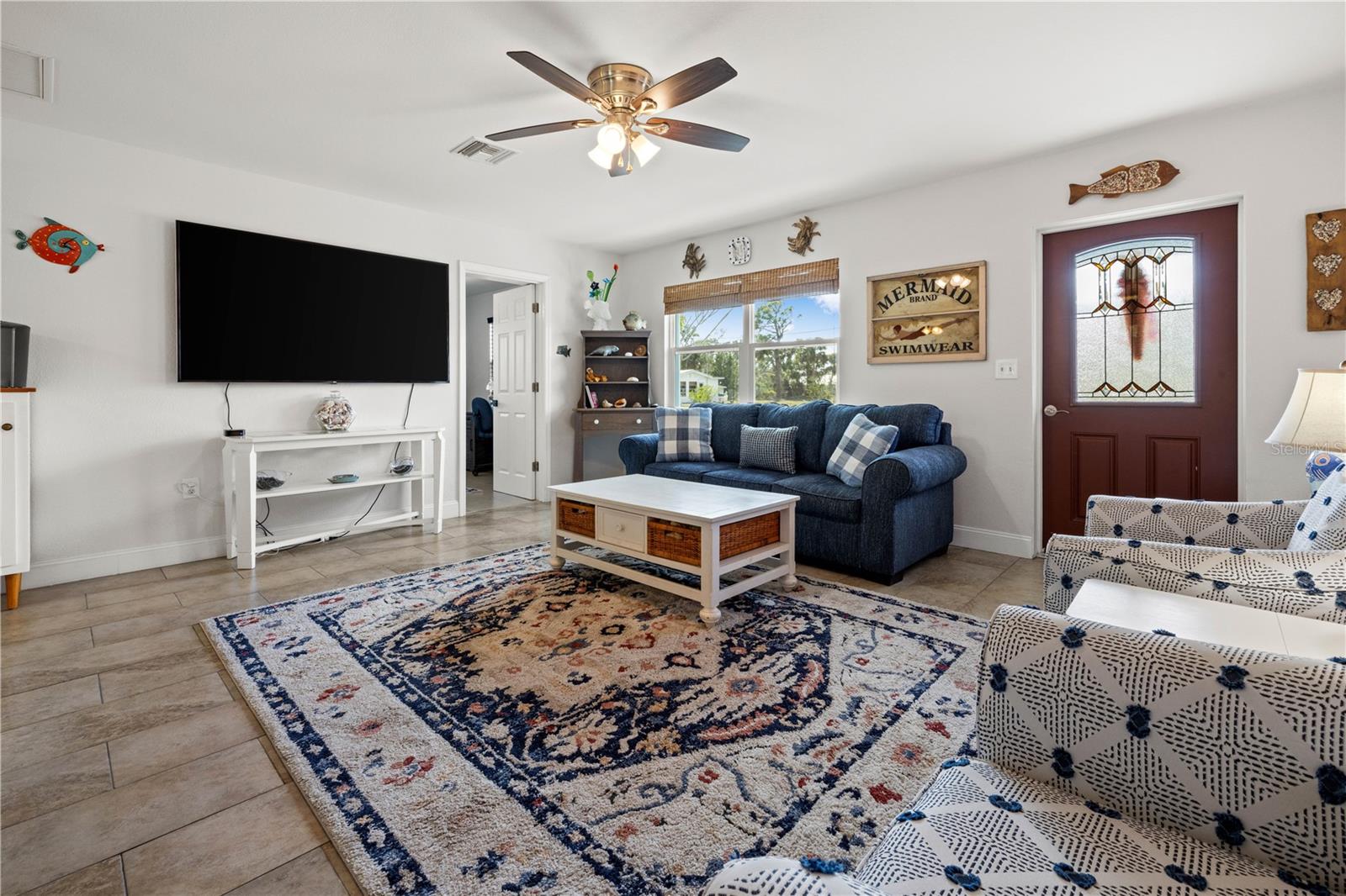 The home is bright and clean.