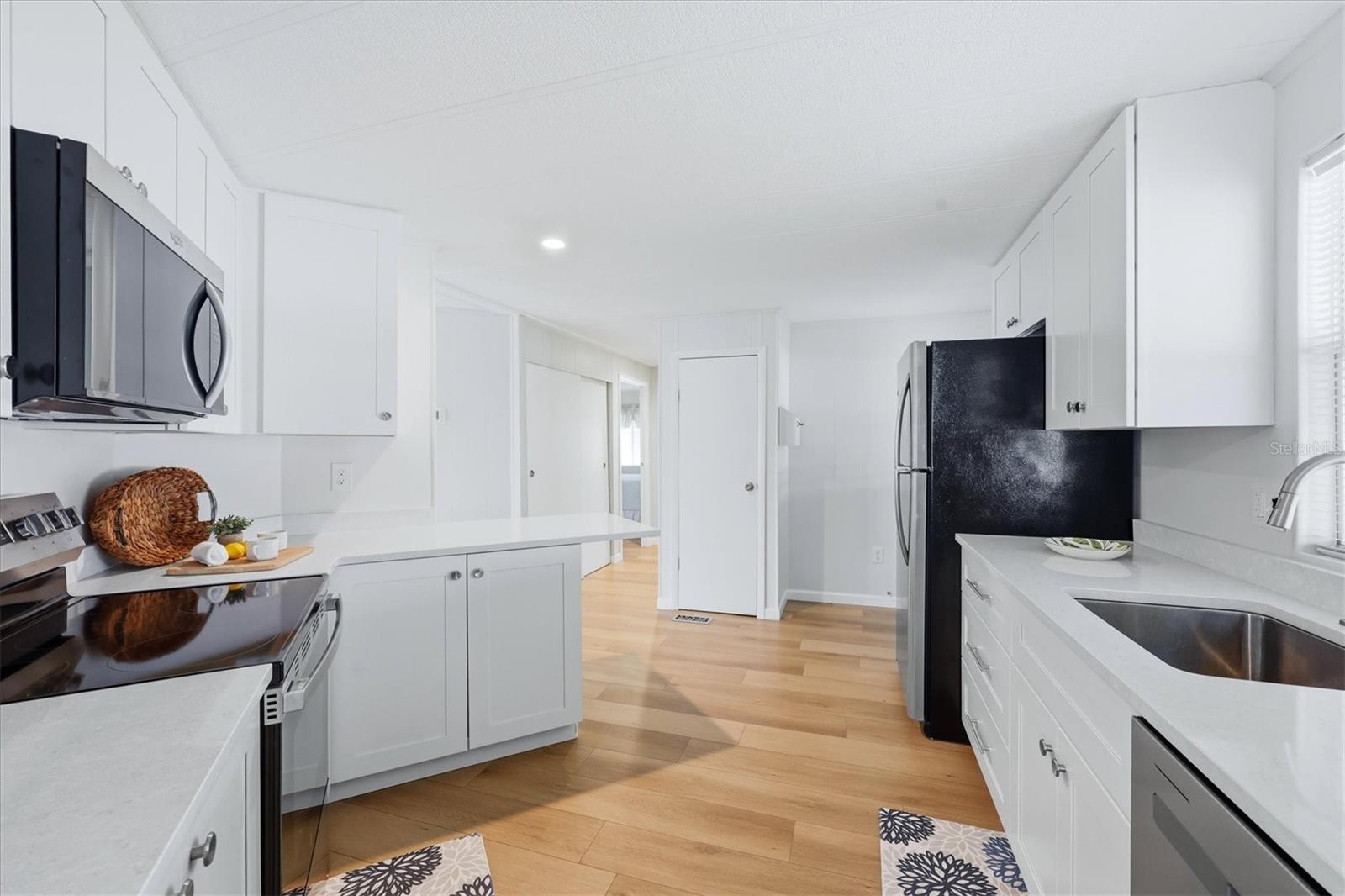 Plenty of countertop space and storage