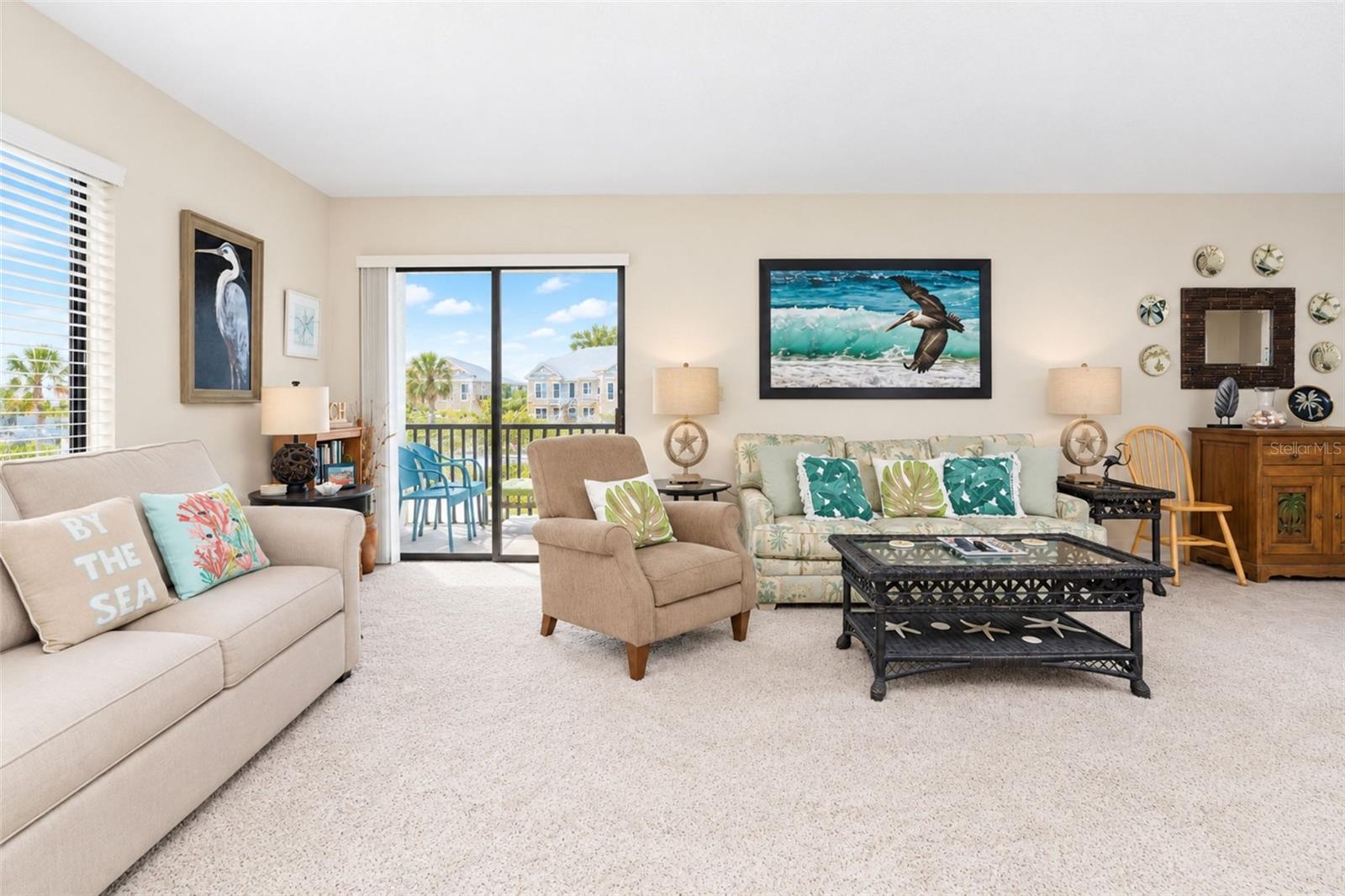 Another view of the light, bright and neutral living area. Another view of the light, bright and neutral living area.