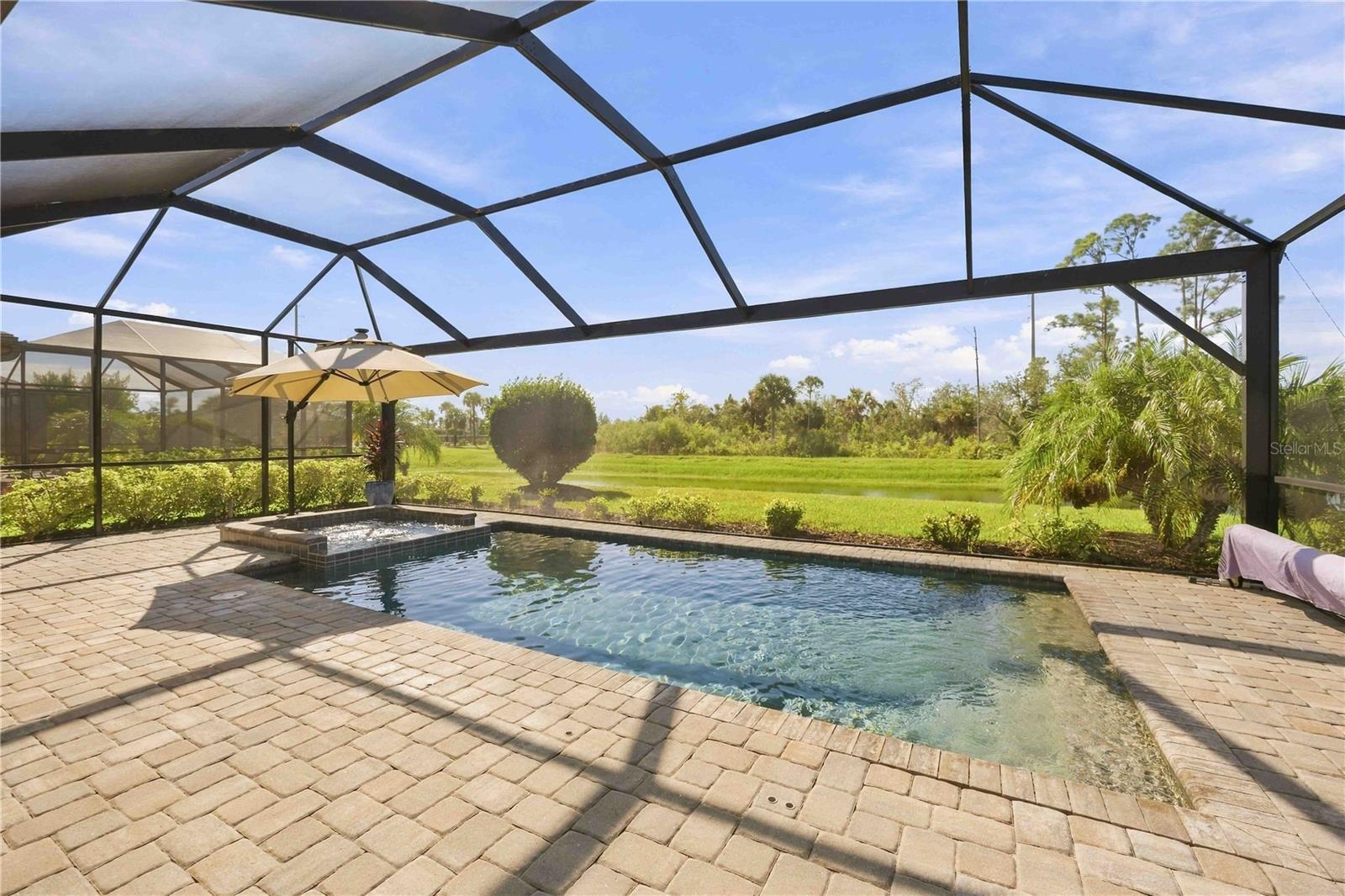 Beautiful views from your pool and spa!