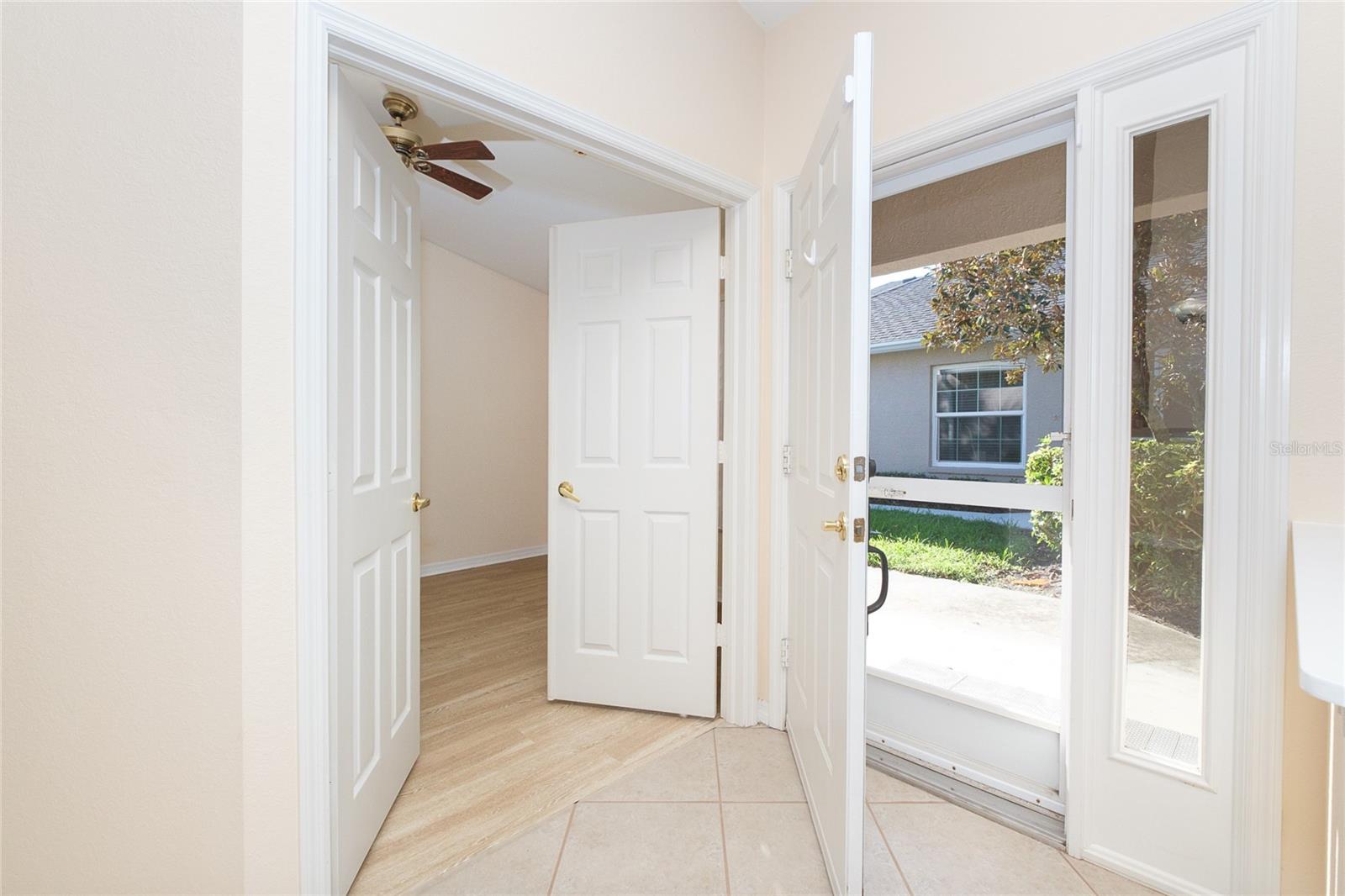 Double doors to Bedroom 3