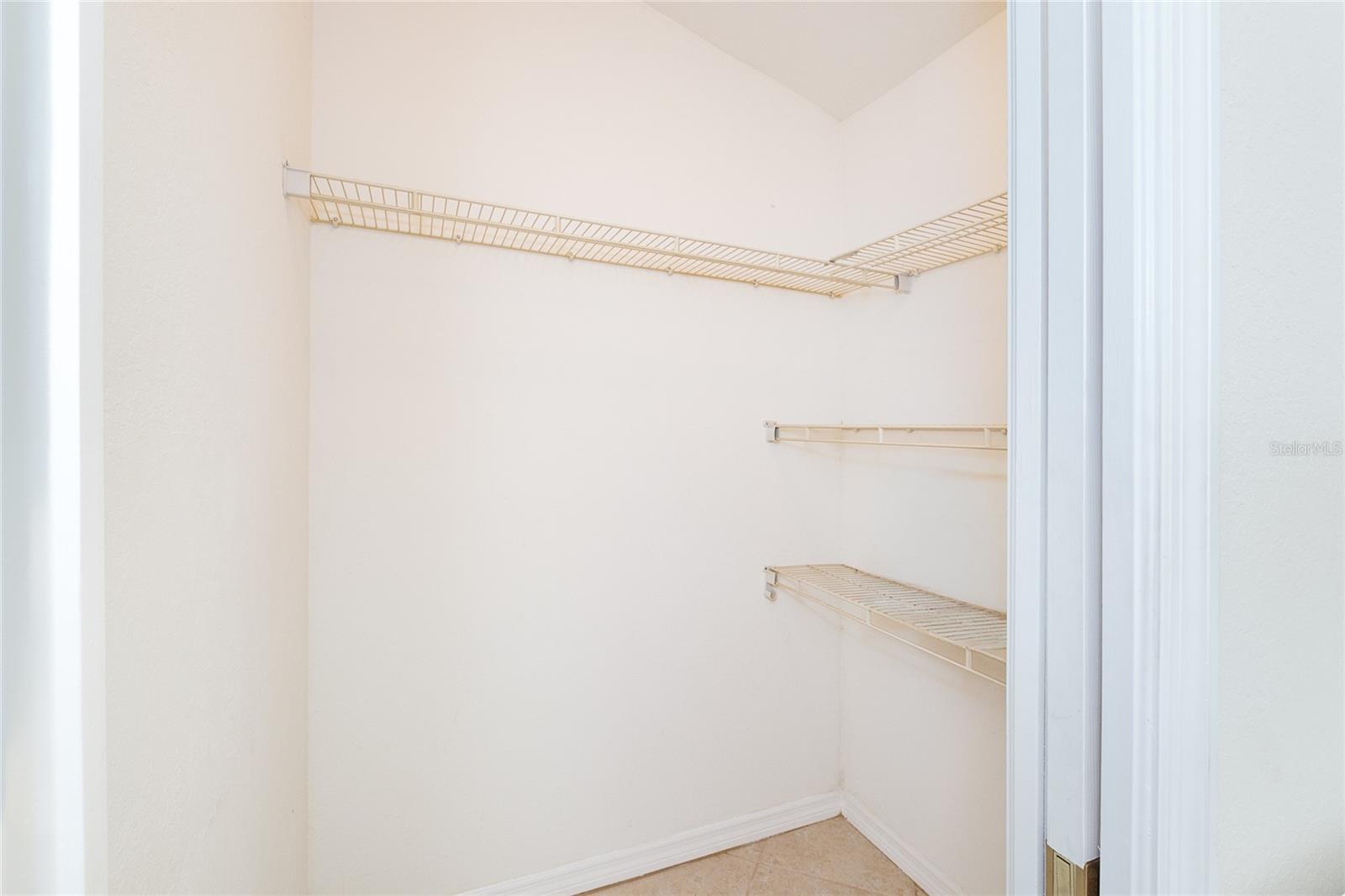 Storage comes with a sliding door