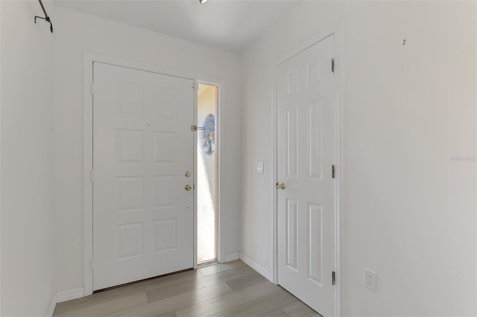 Foyer with closet