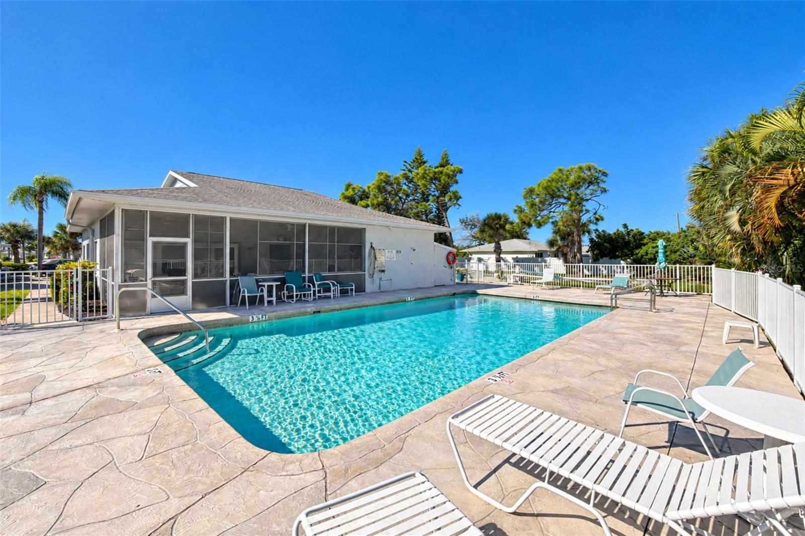 Plenty of room to gather around the pool!