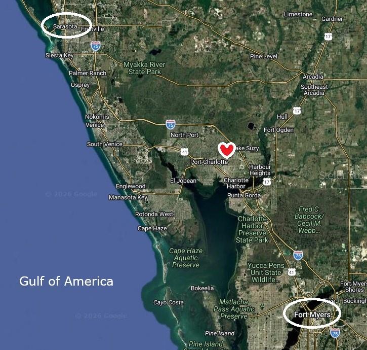 Centrally located in between Sarasota and Fort Myers