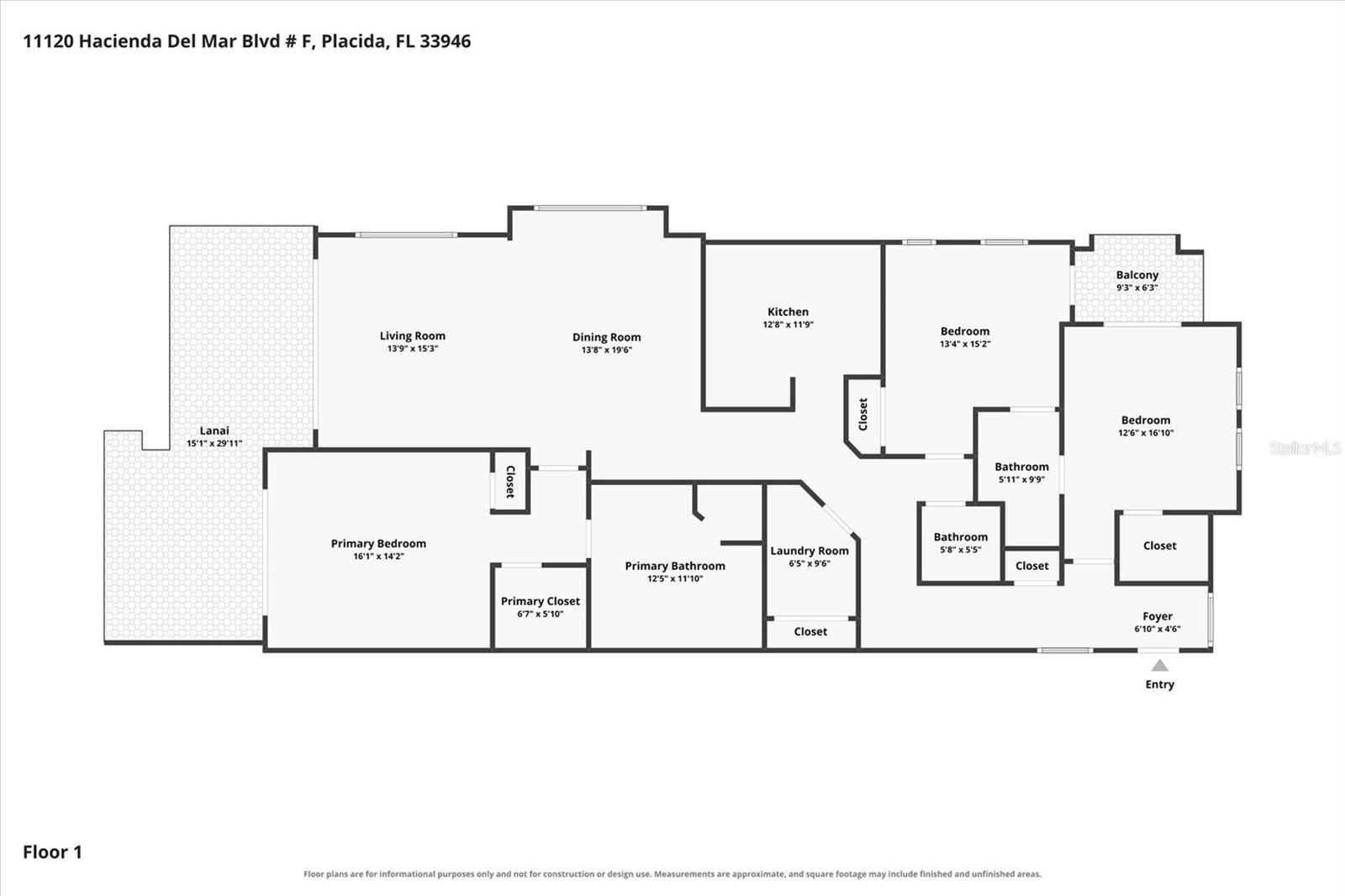 11120 HACIENDA DEL MAR BOULEVARD, #F206, Placida, FL 33946