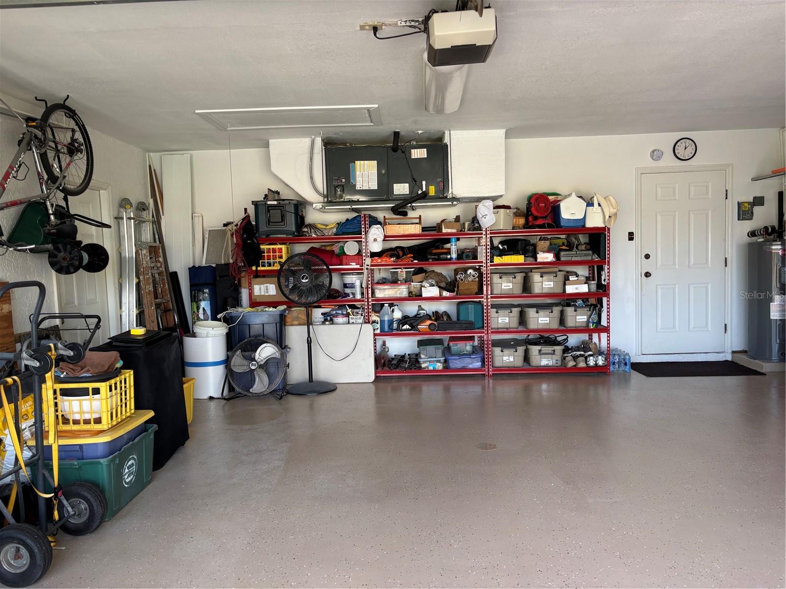 Garage another viewShelves stay