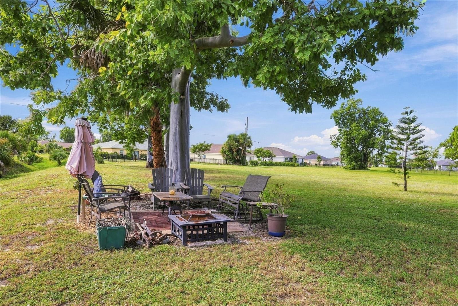 Fire pit, great water view