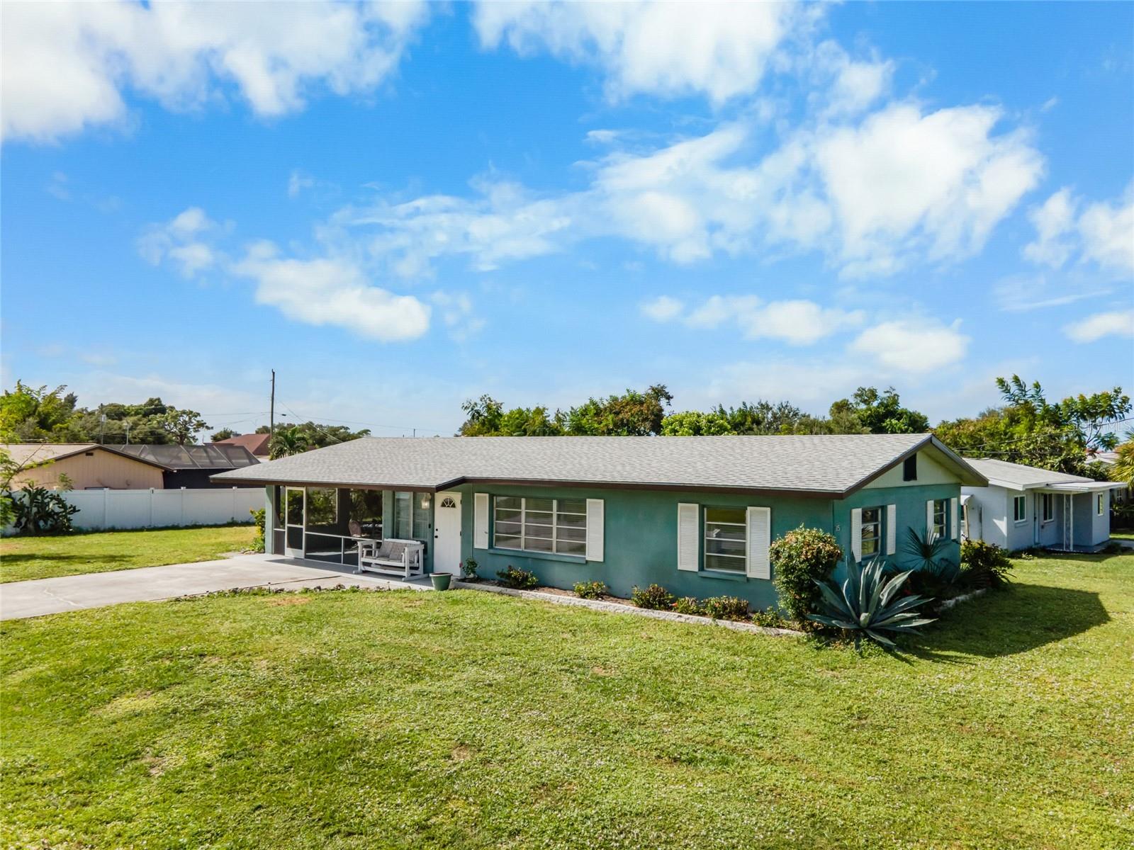 Corner lot, less than 3 miles from the beach!