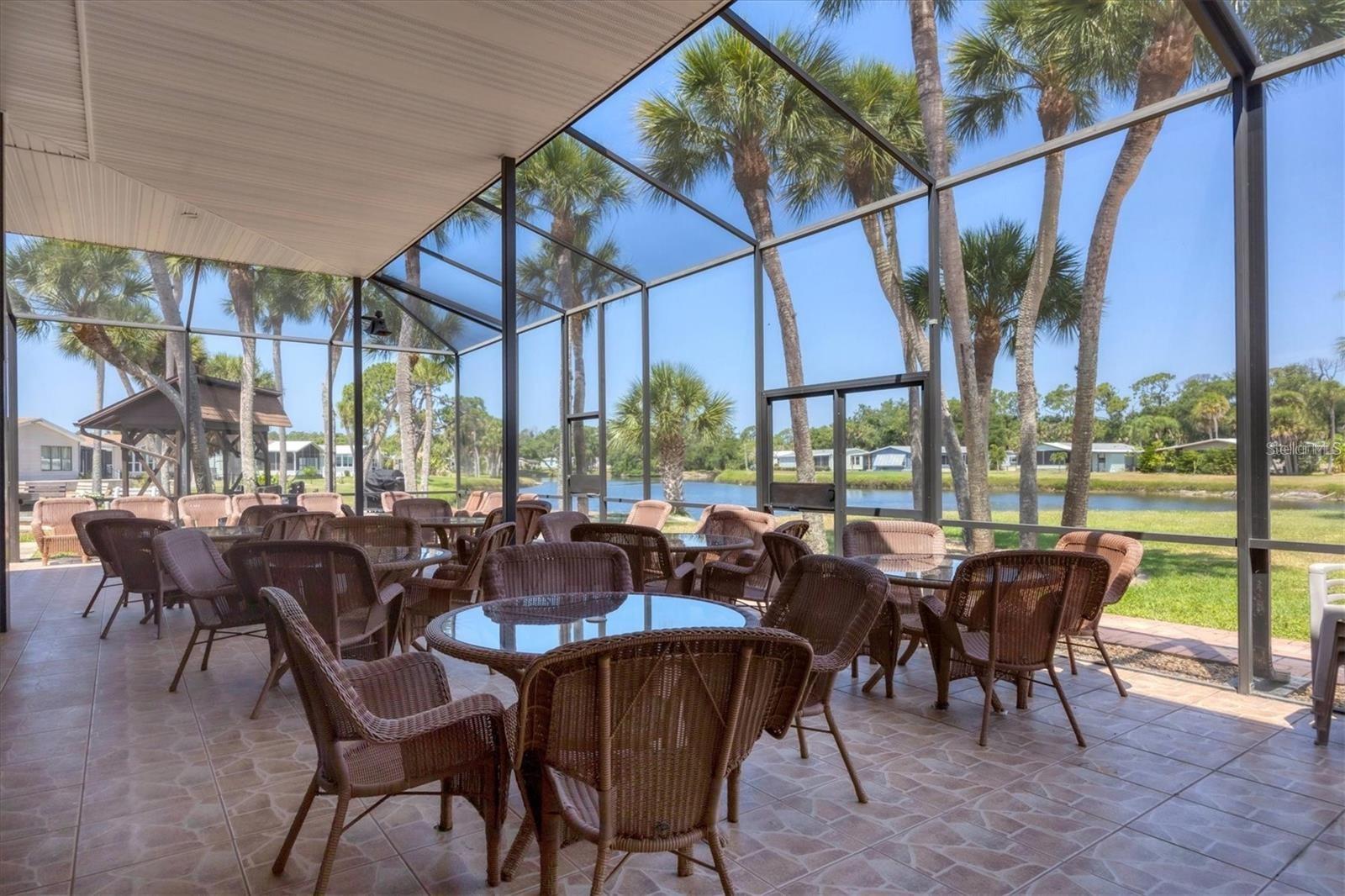 Clubhouse outdoor seating