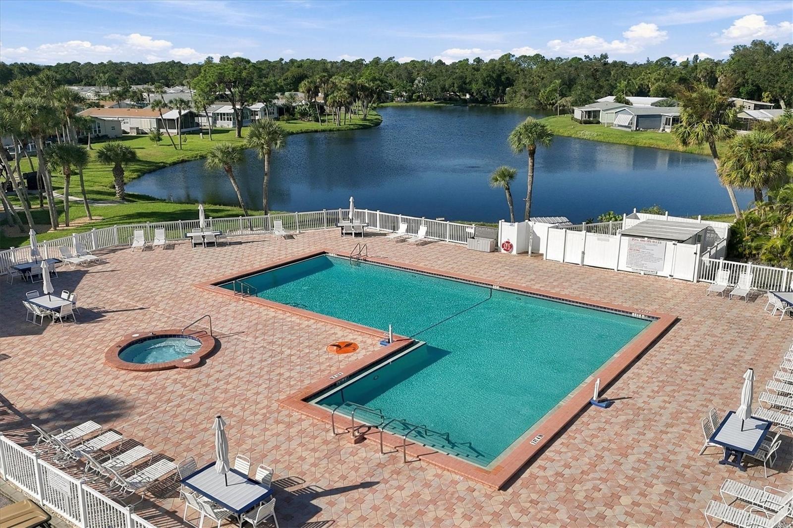 Huge community pool