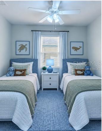 Virtually Staged Fourth Bedroom