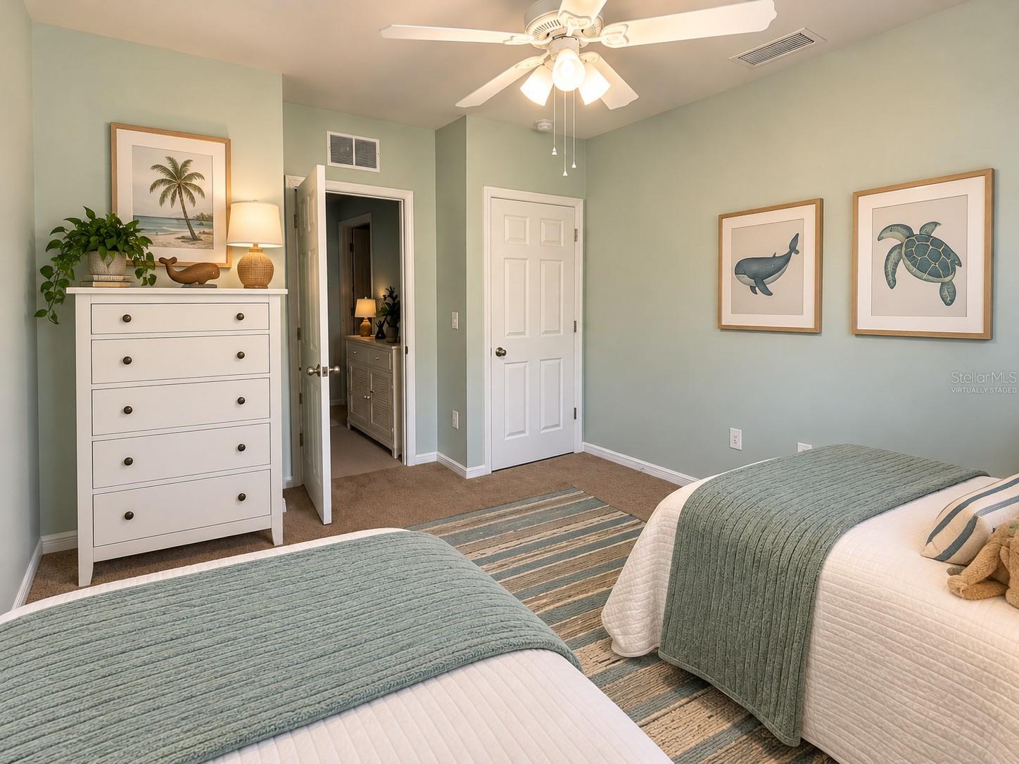 Virtually Staged Fourth Bedroom