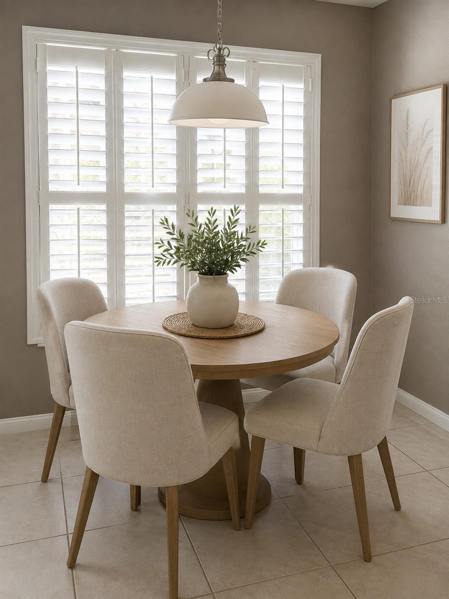 Breakfast Nook Staged