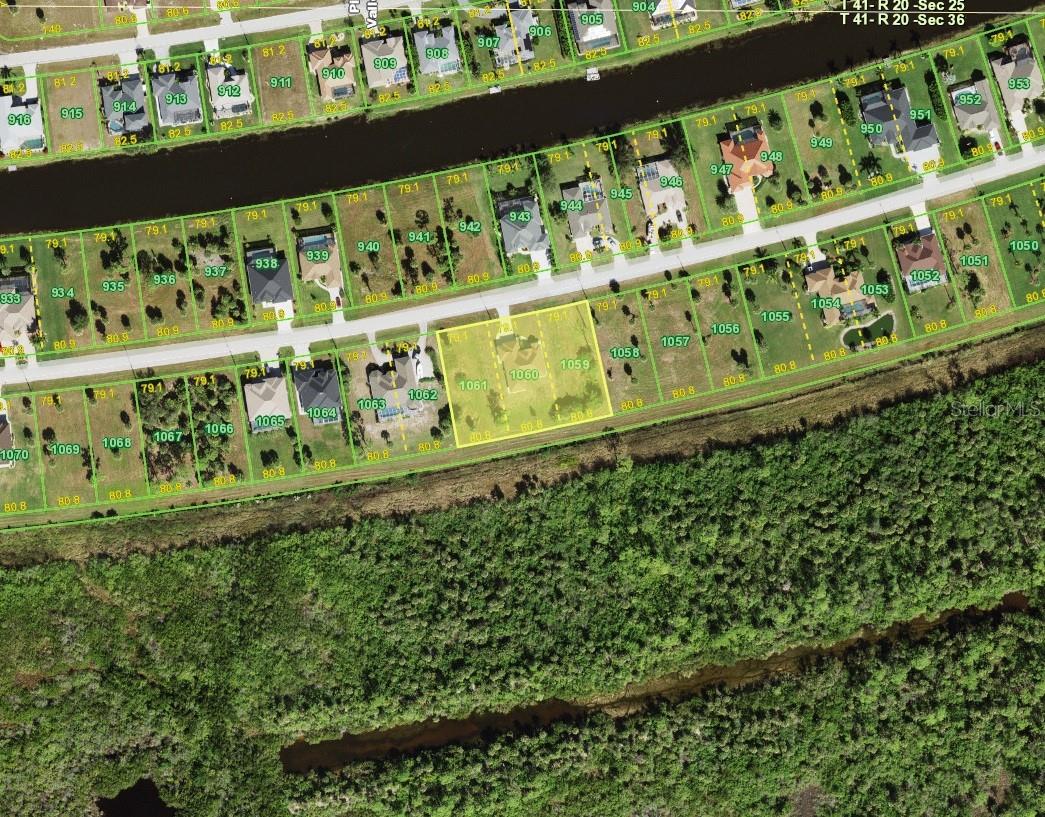 County map of lot