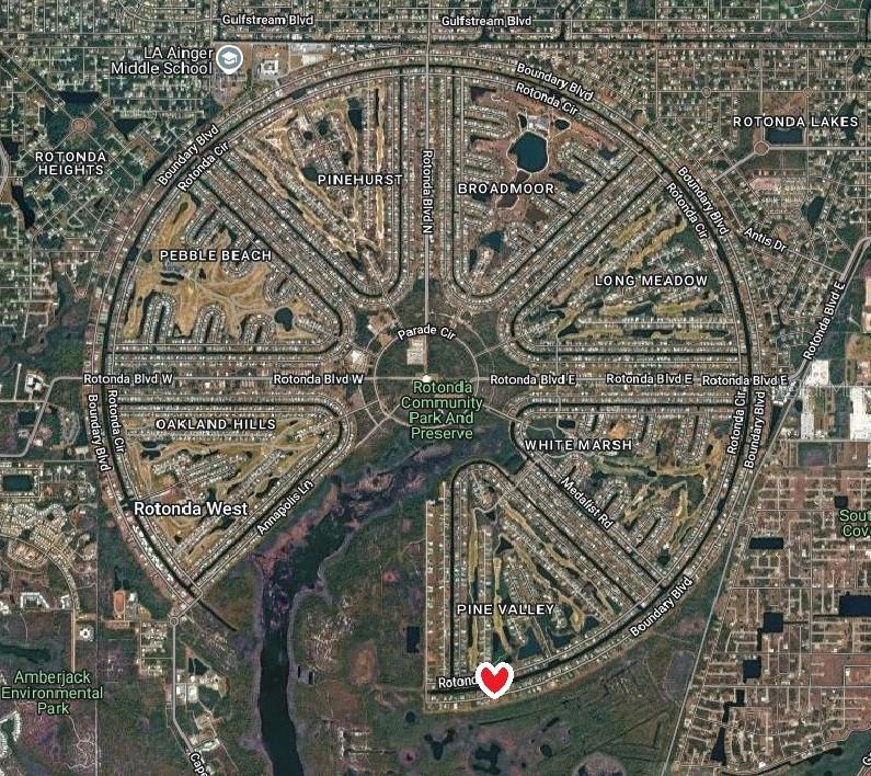 Location in Rotonda West