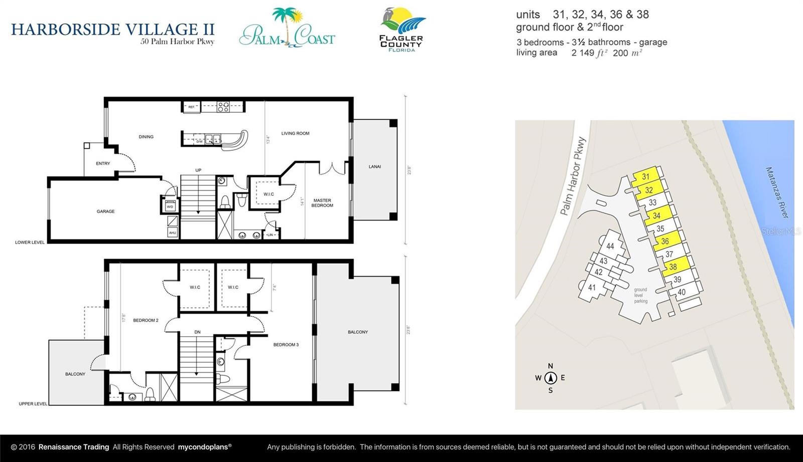 Floor plan & Harborside Village II