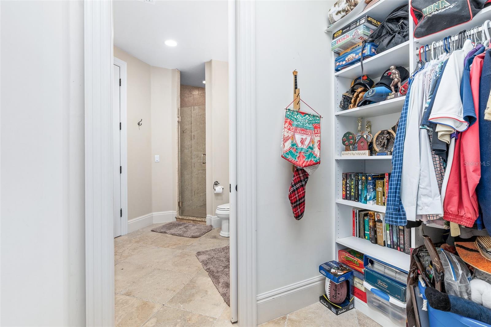 Closet Hallway to Bathroom