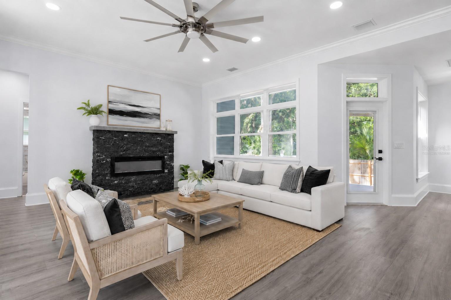 Living Room - virtually staged