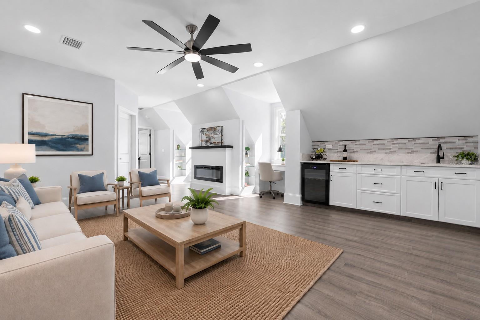 Upstairs LR - virtually staged
