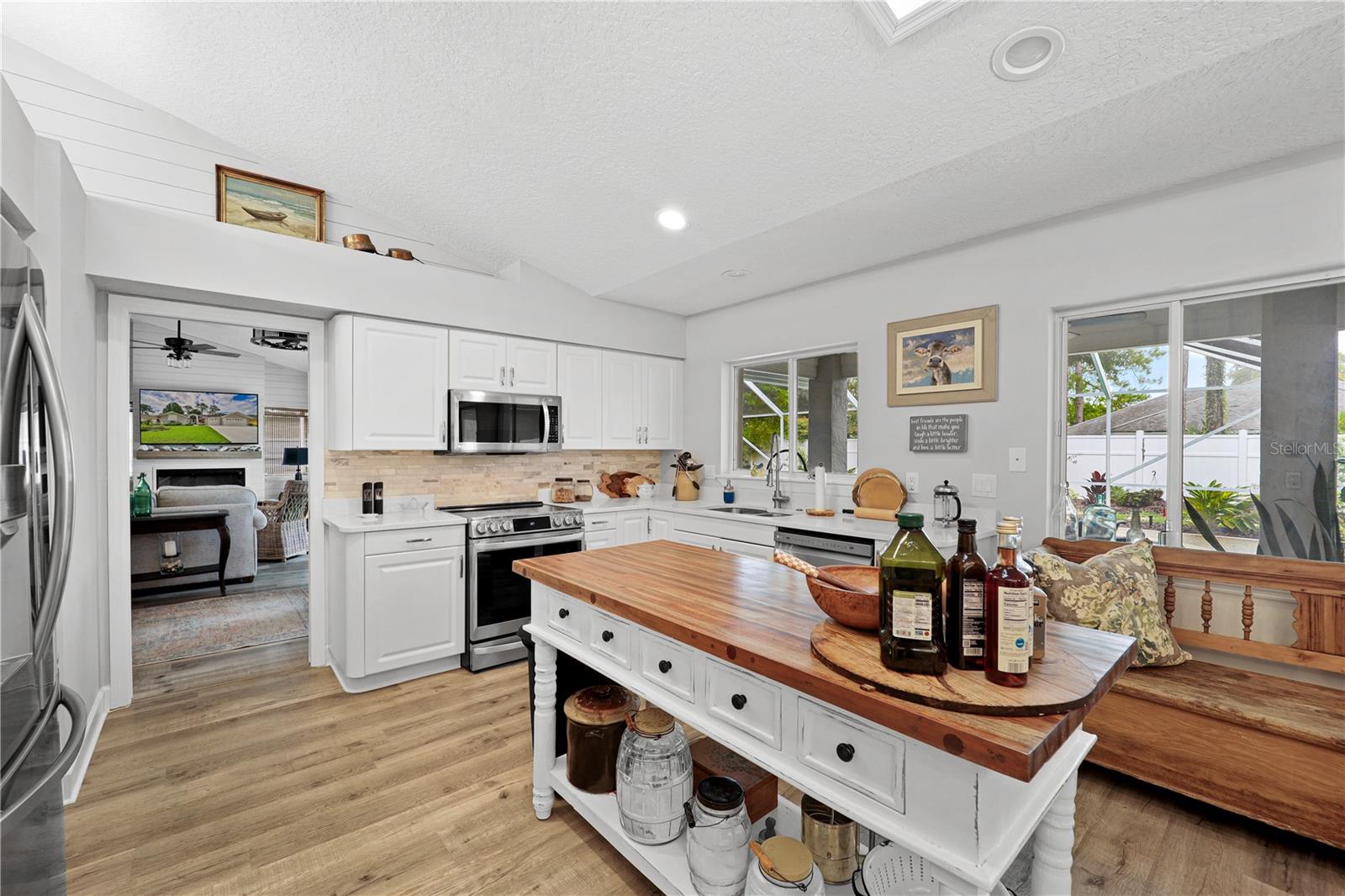Kitchen with island