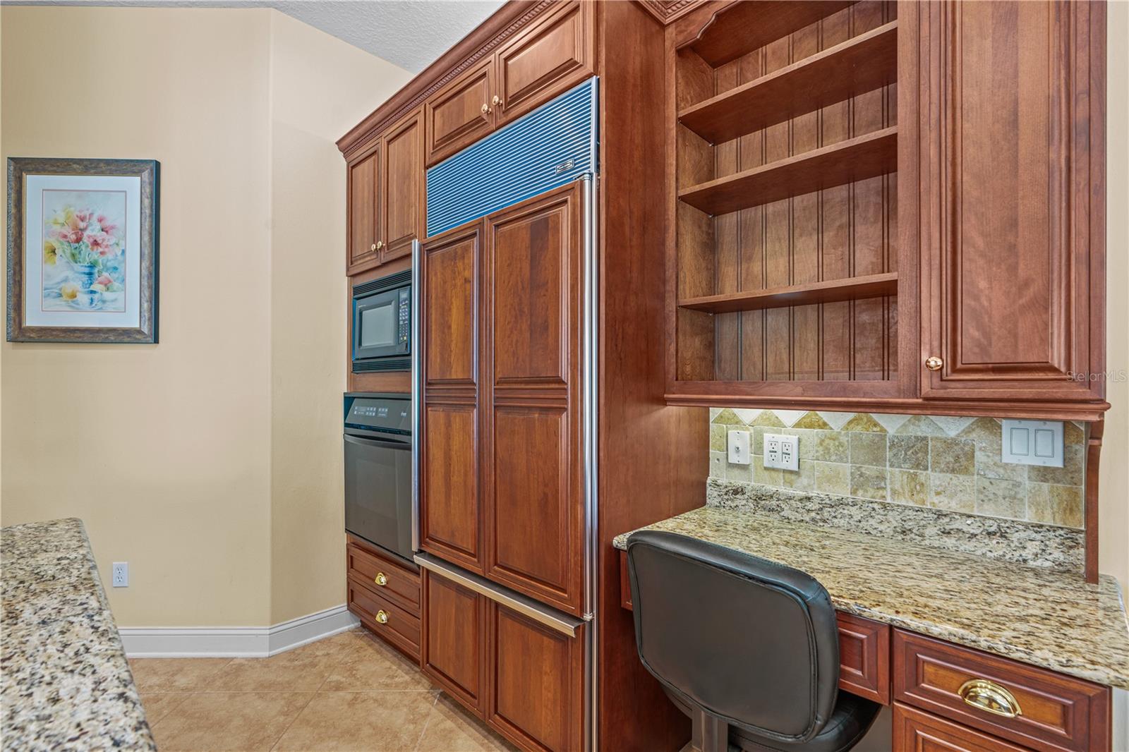 Kitchen-View Of Built-In Workspace