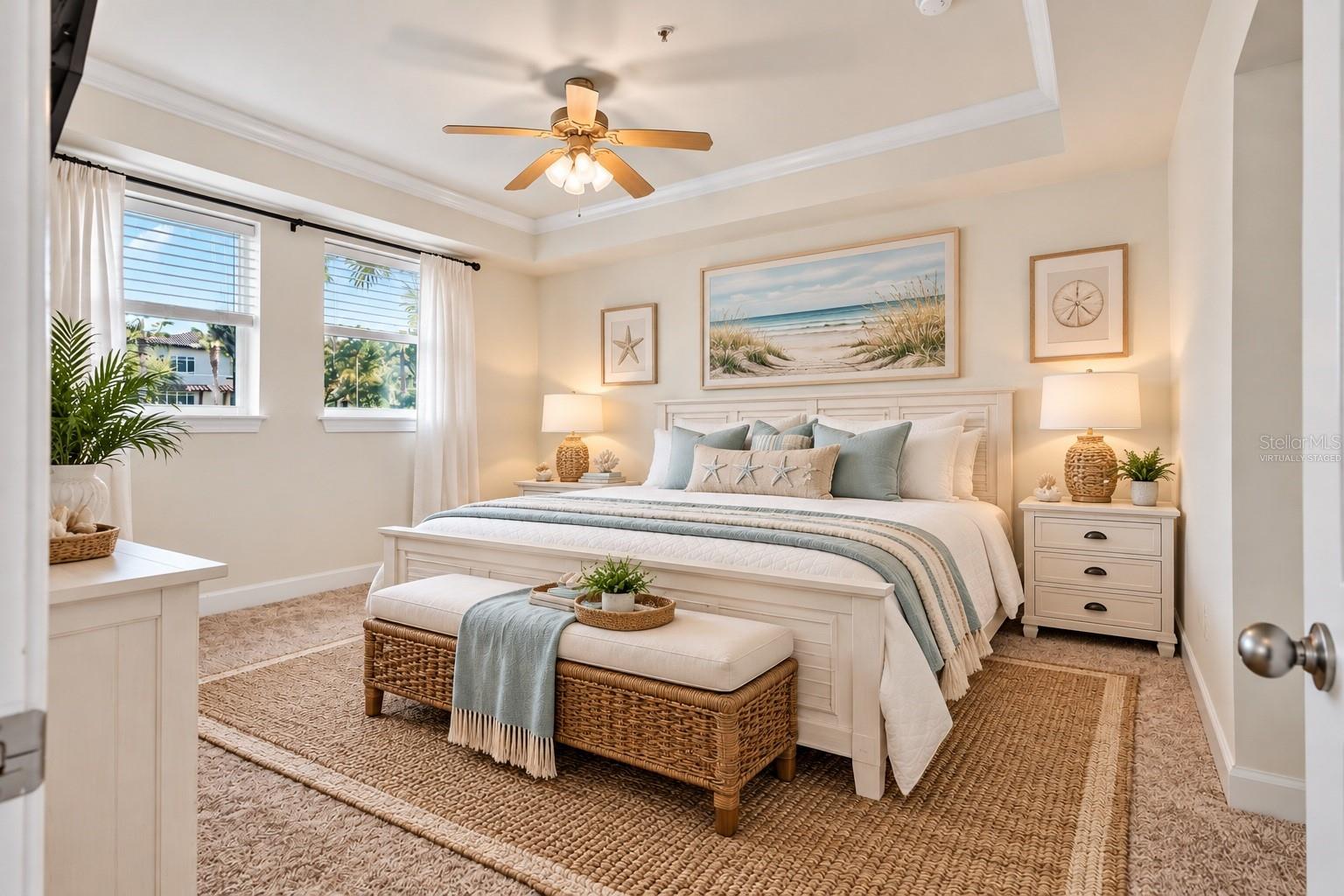 Virtually staged -  Primary Bedroom