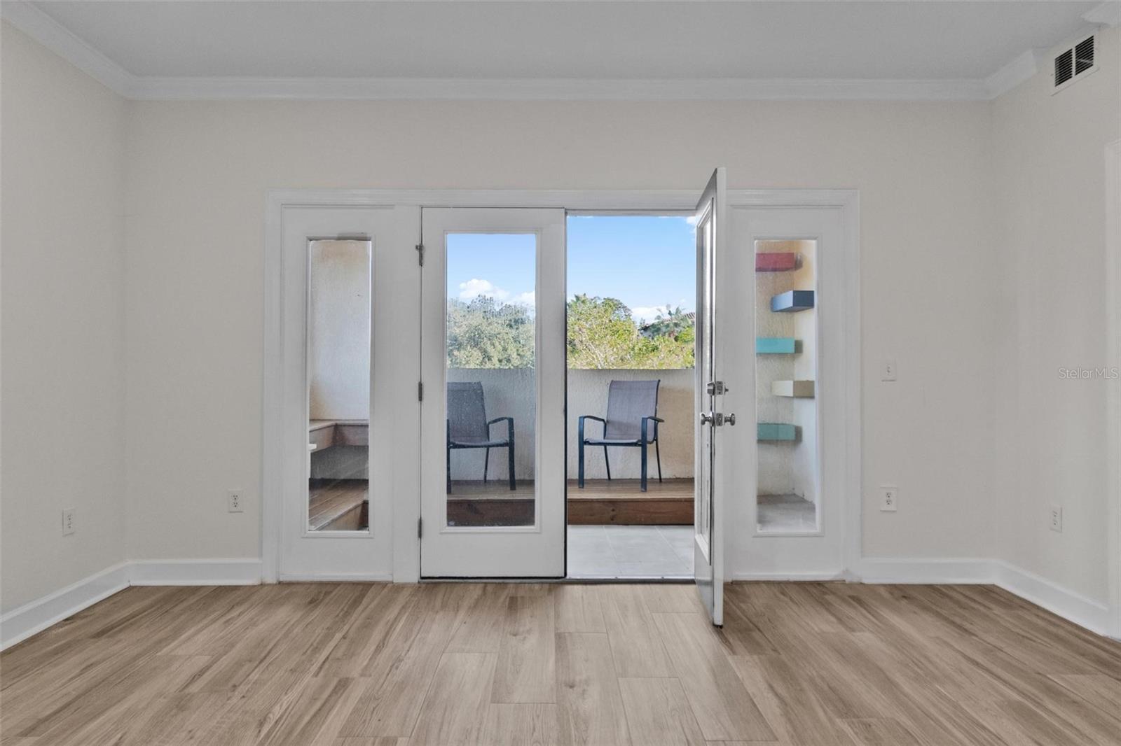 Entrance to Larger Balcony