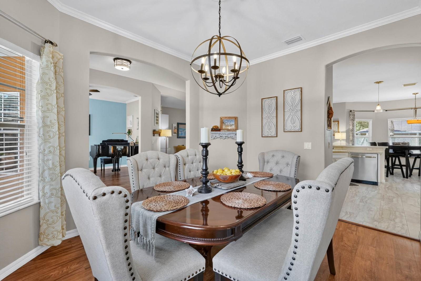 Separate dining room