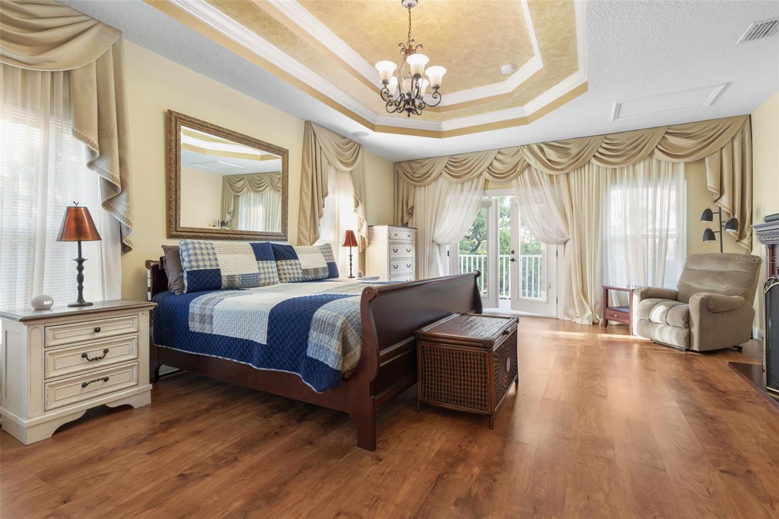 A versatile upstairs retreat currently used as a primary bedroom, offering a private space to relax and unwind.