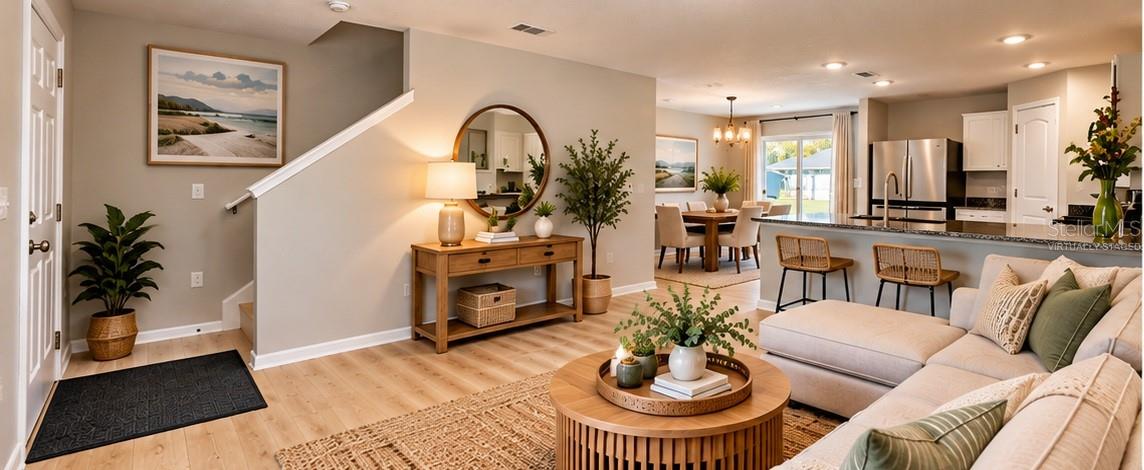 Virtually staged.The Art of Living WellAn inviting living space designed for everyday comfort.