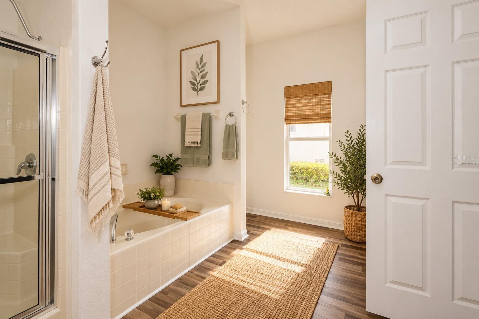 Virtually Staged Master Bath