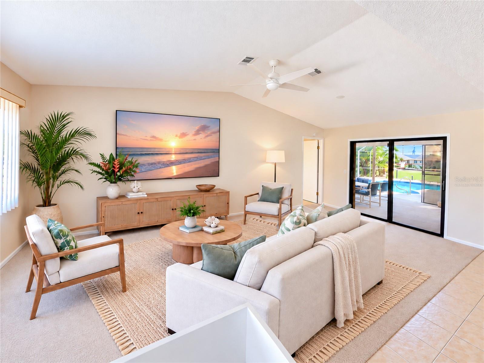 Living Room Staged