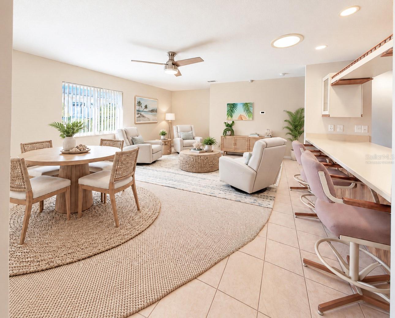 Family Room Staged
