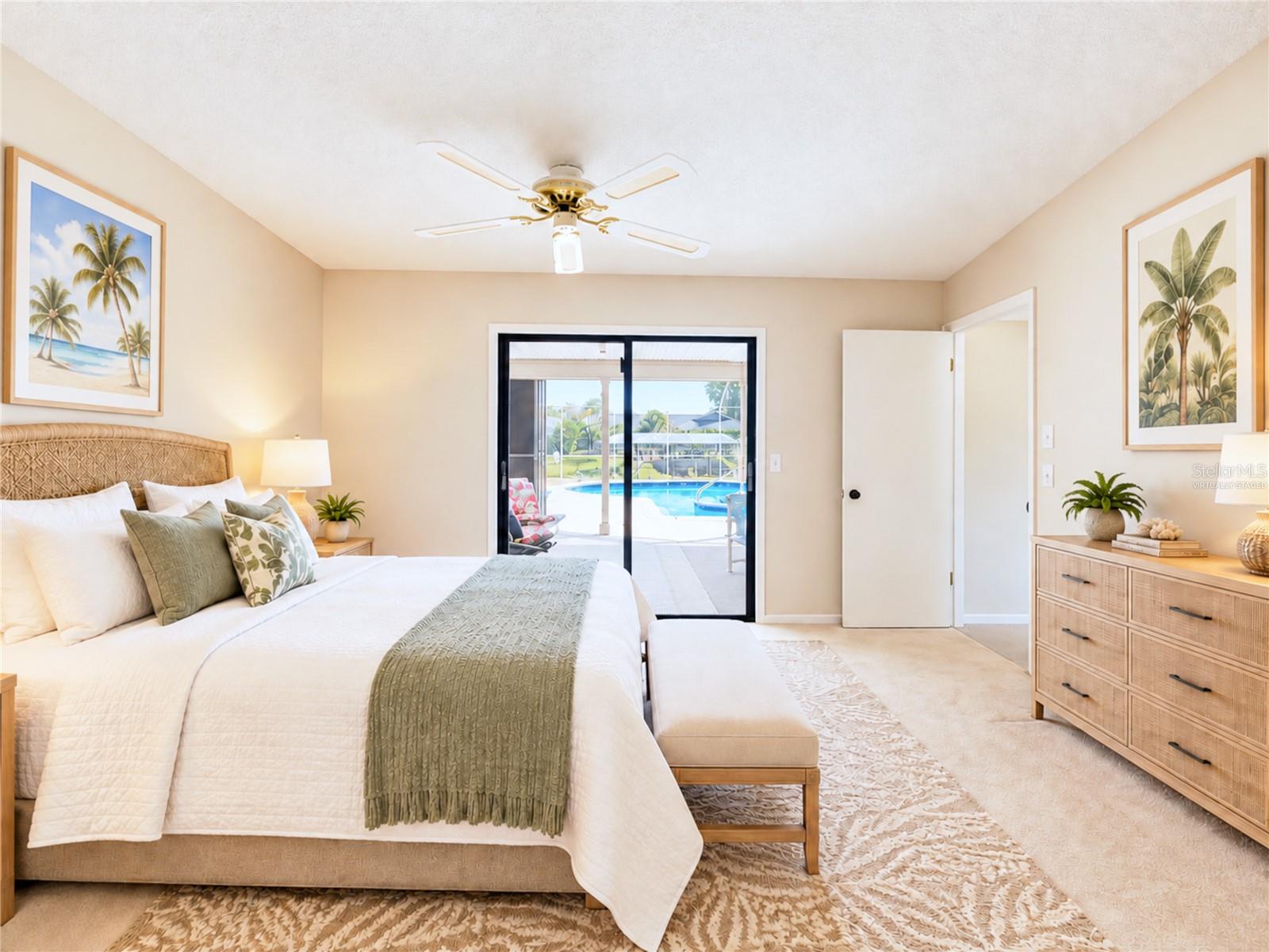 Primary Bedroom Virtually Staged