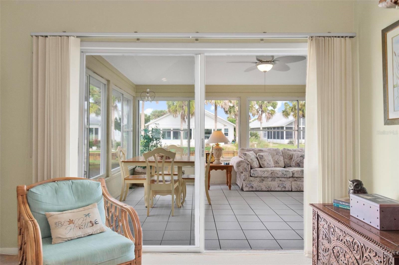 View from living room