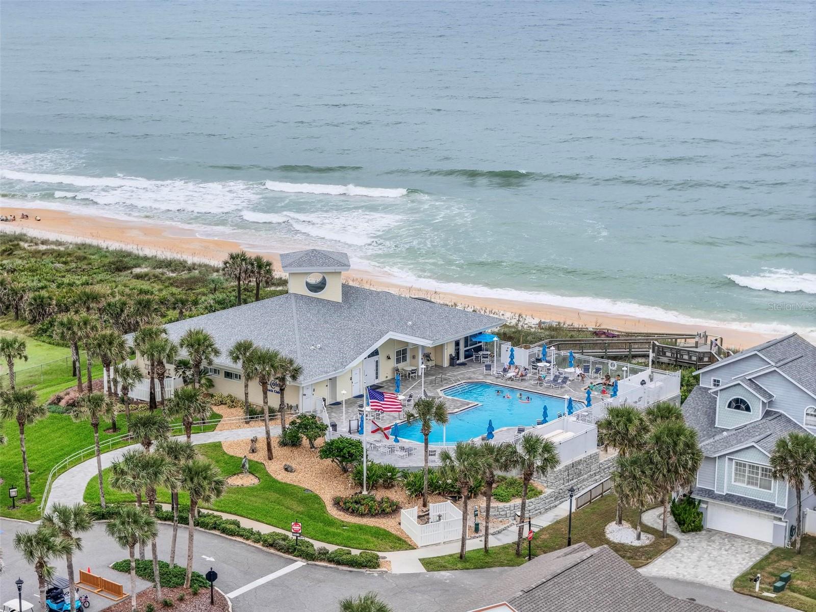 Steps to Beach, Clubhouse, heated pool, spa