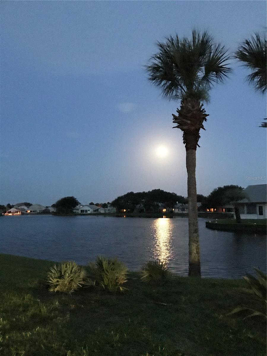 Moon over ocean
