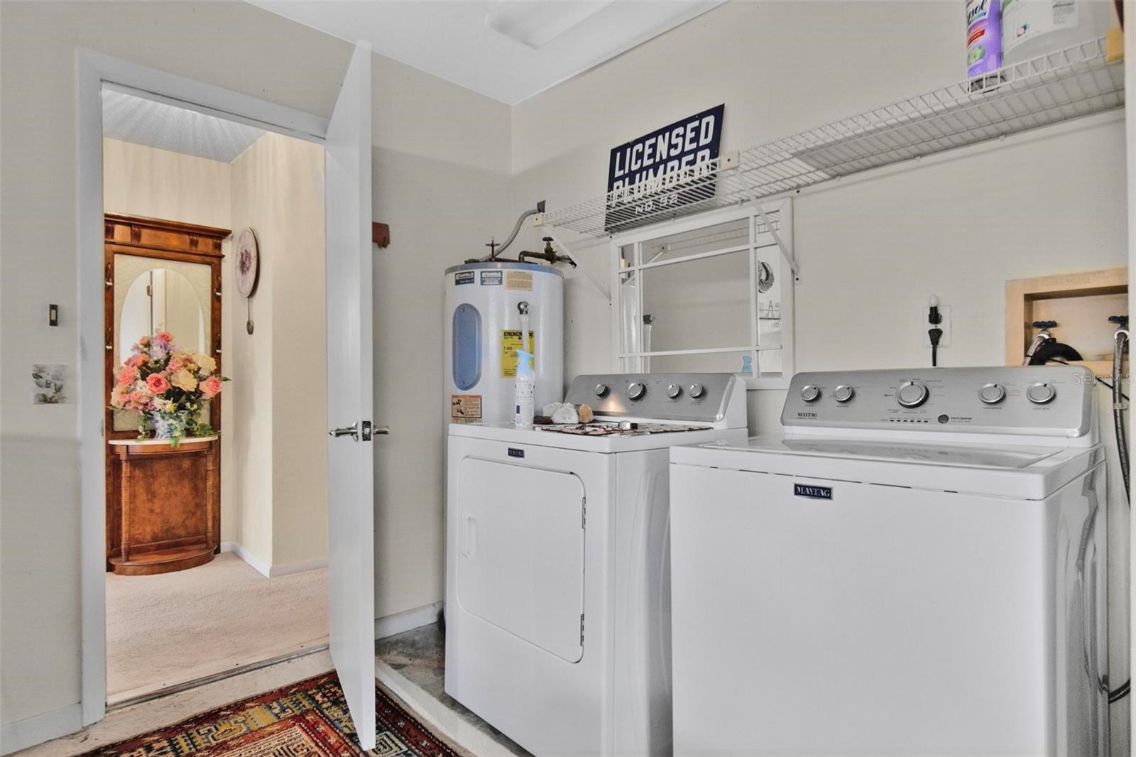 Washer/Dryer in garage