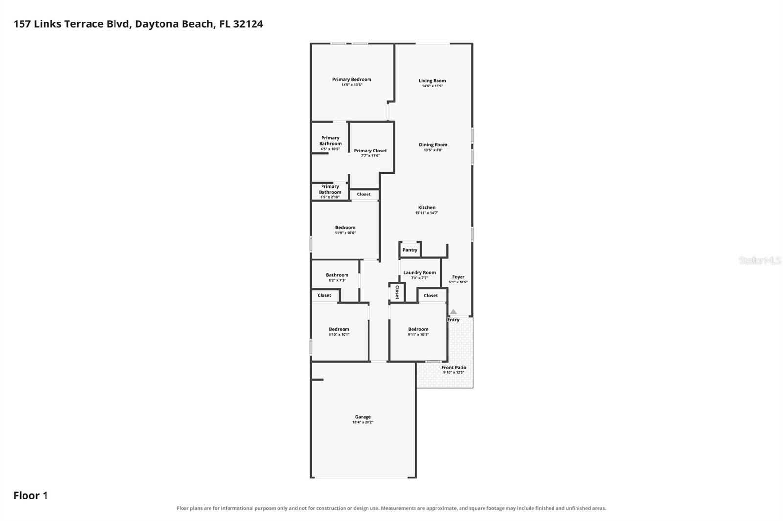 157 LINKS TERRACE BOULEVARD, Daytona Beach, FL 32124