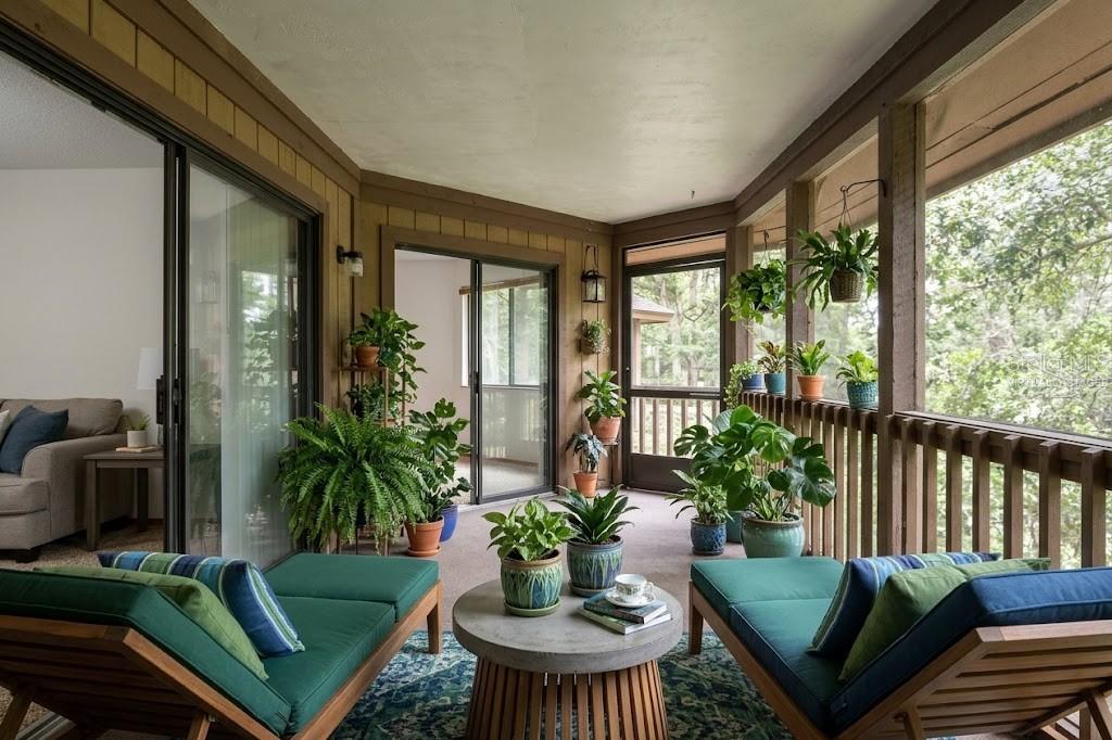 VIRTUALLY STAGED: Screened Patio