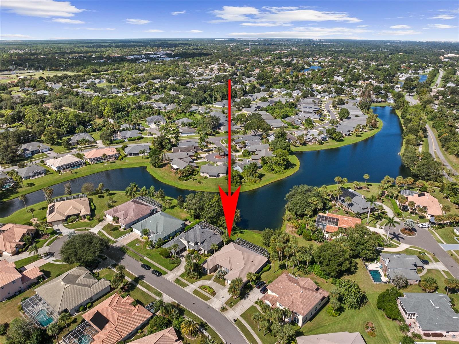 Drone View w/ Arrow