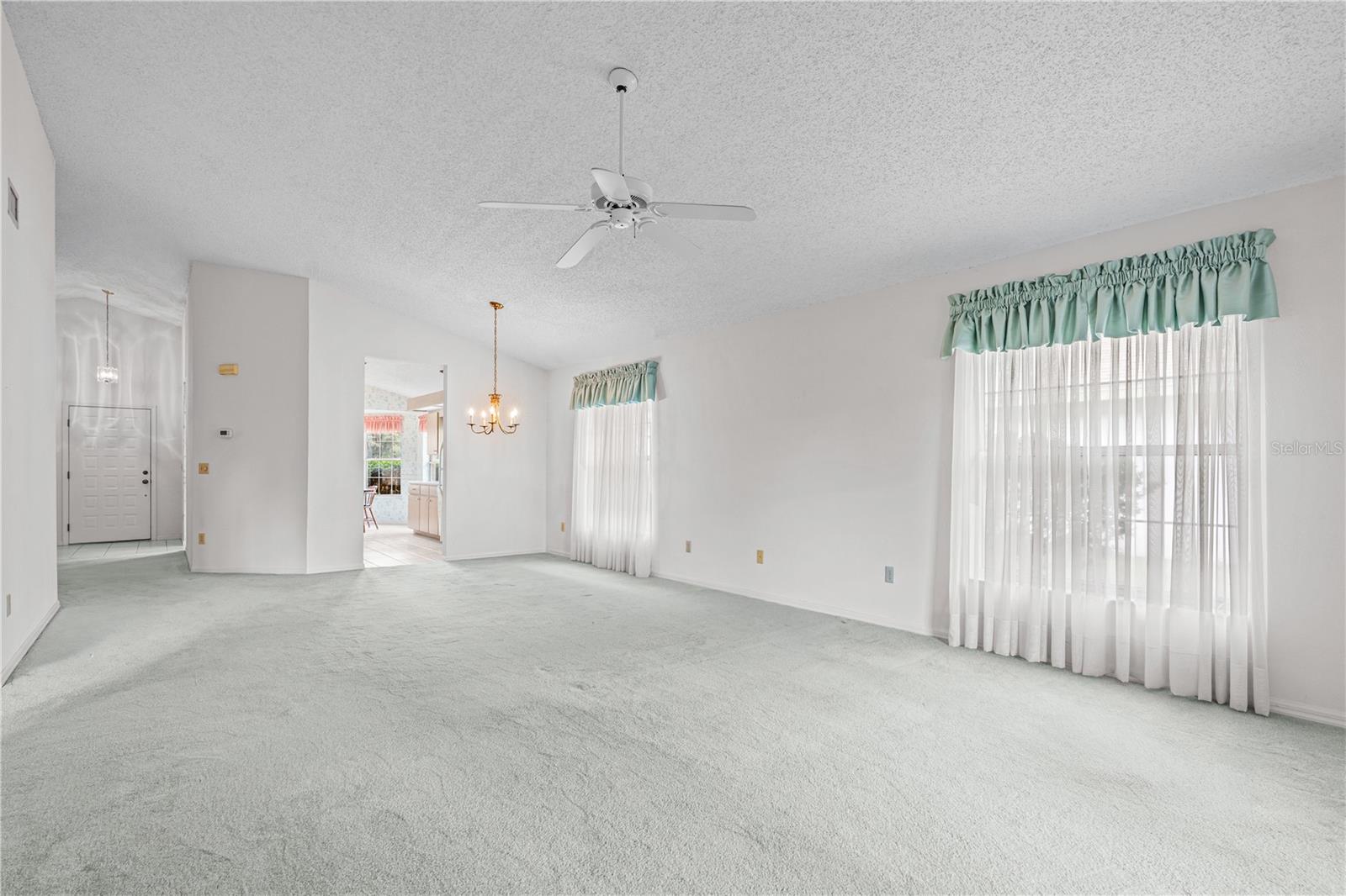 Open Living & Dining Area