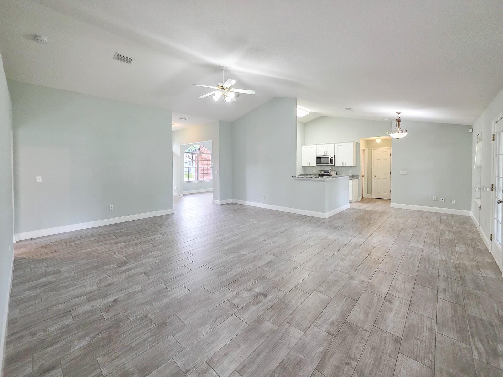 Great room and breakfast area